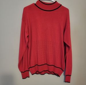 Vintage Euro-Flash Sweater Red and Black Size Small